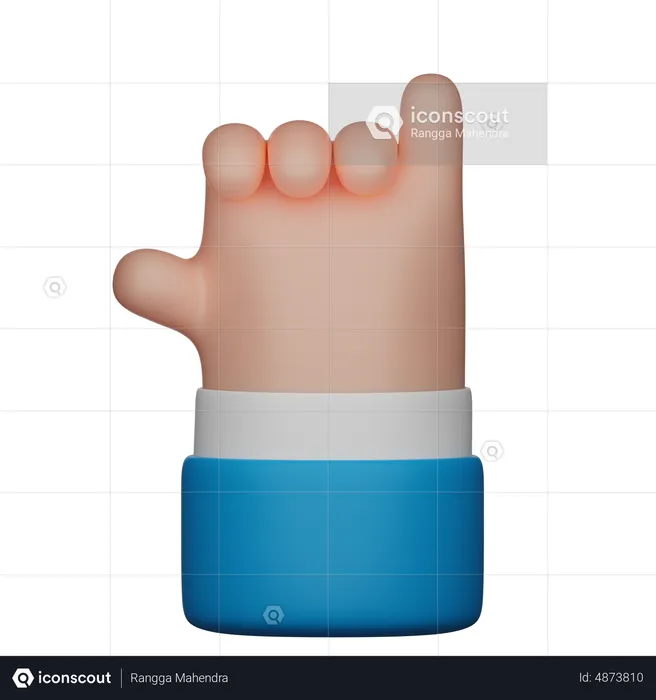 Call Me Hand Gesture  3D Icon