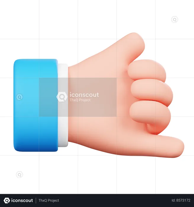 Call Me Up Hand Gesture Emoji 3D Icon