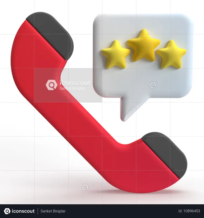 Call Rating  3D Icon