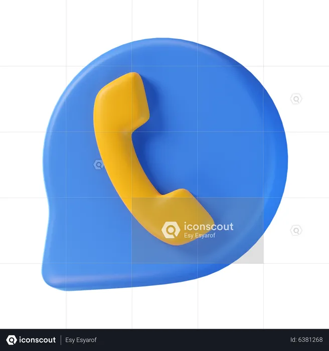 Call Talk  3D Icon