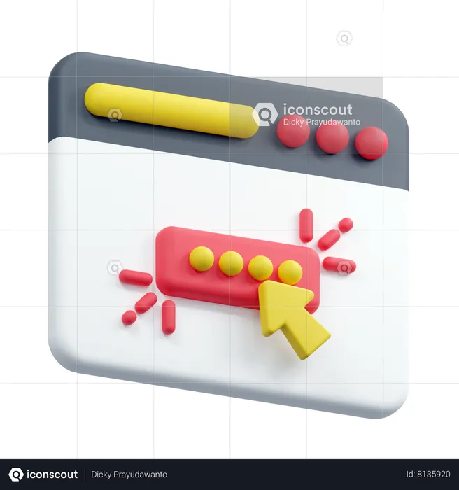 Call to action  3D Icon