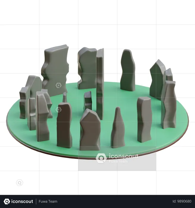 Callanish stones  3D Icon