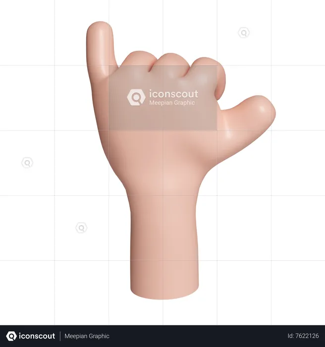 Calling Gesture Emoji 3D Icon