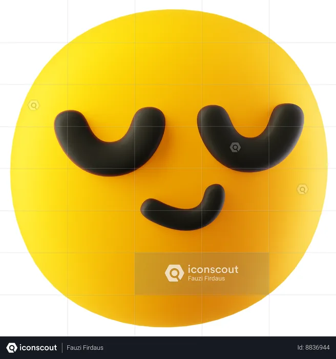 Emoji tranquilo Emoji 3D Icon