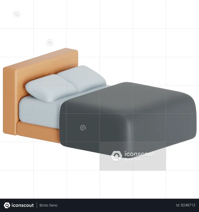 Cama  3D Icon