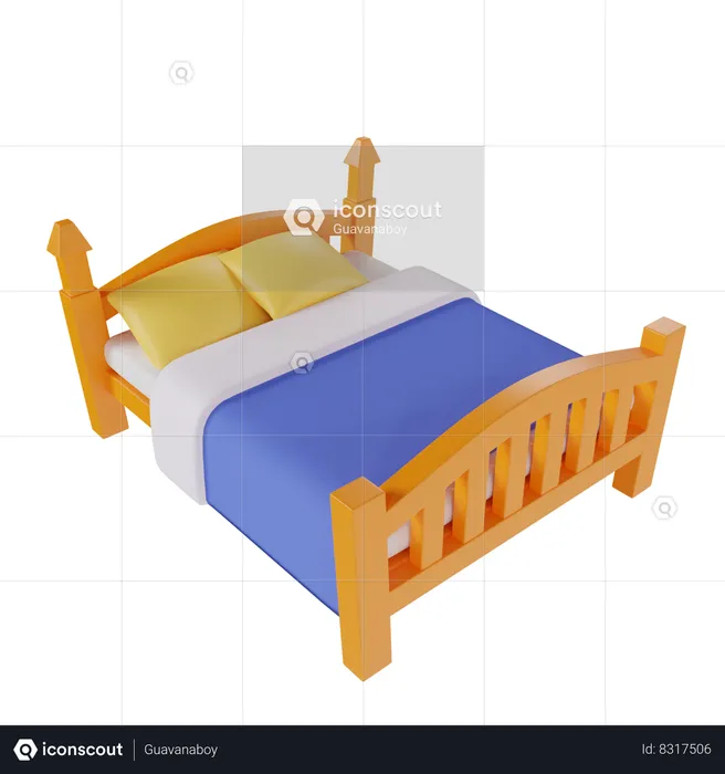 Cama  3D Icon