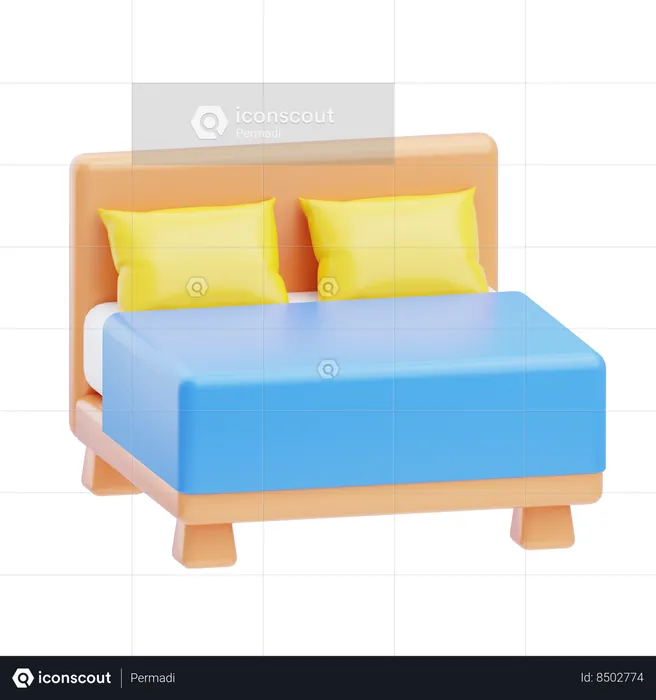 Cama  3D Icon