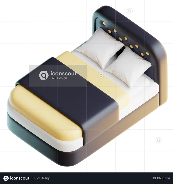 Cama  3D Icon