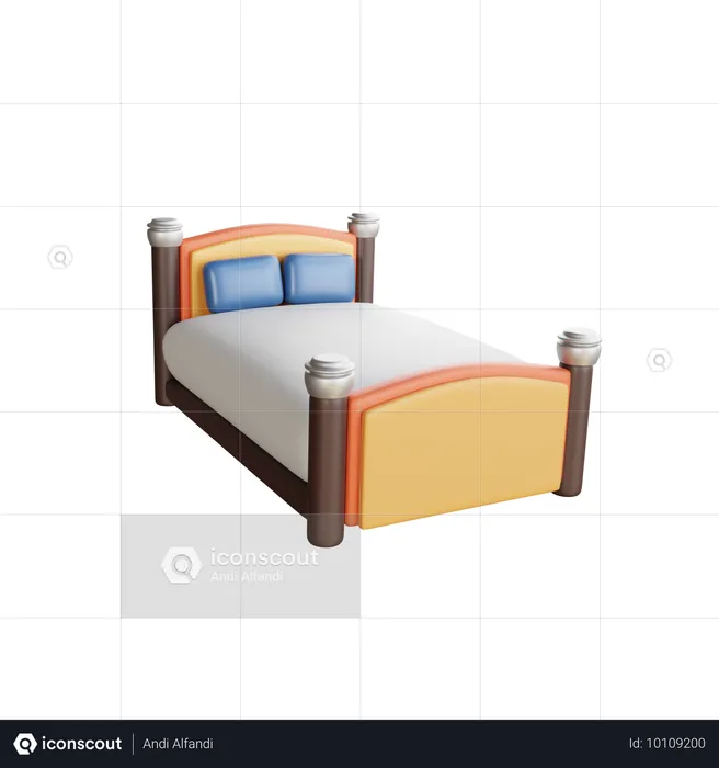 Cama  3D Icon