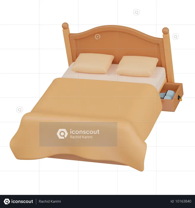 Cama  3D Icon