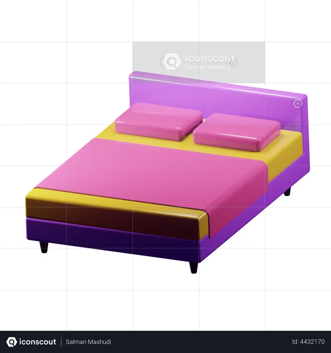 Cama  3D Illustration