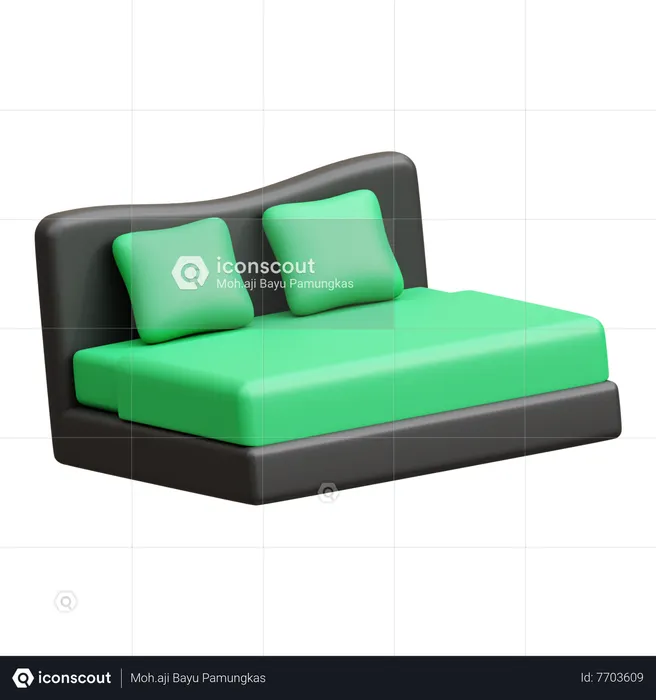 Cama  3D Icon