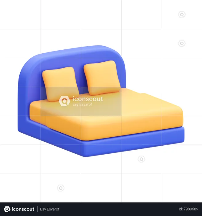 Cama  3D Icon