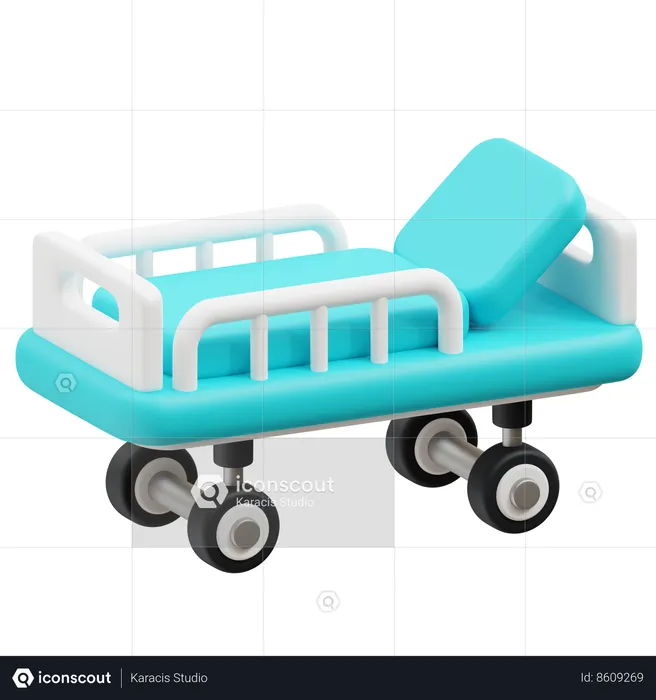 Cama de hospital  3D Icon