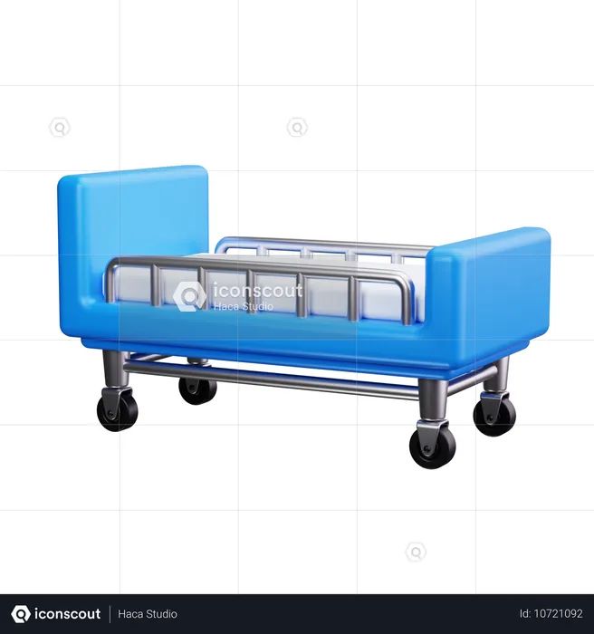 Cama hospitalar  3D Icon