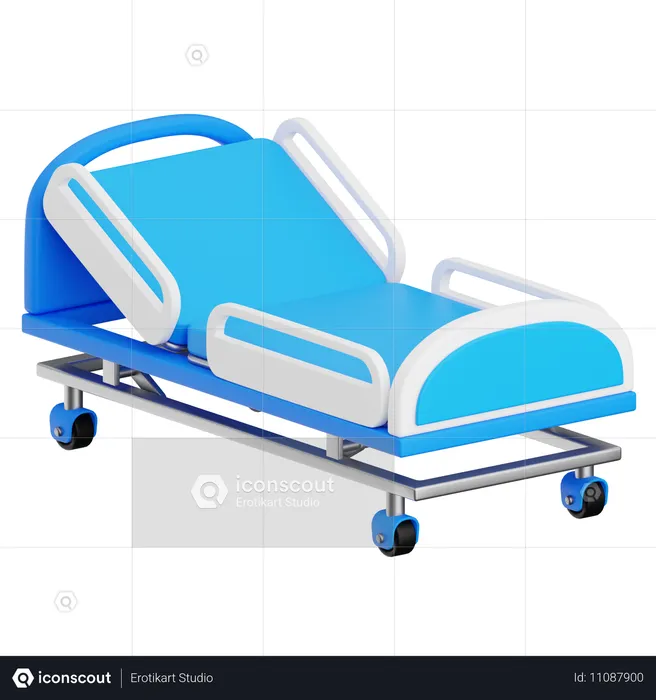 Cama de hospital  3D Icon