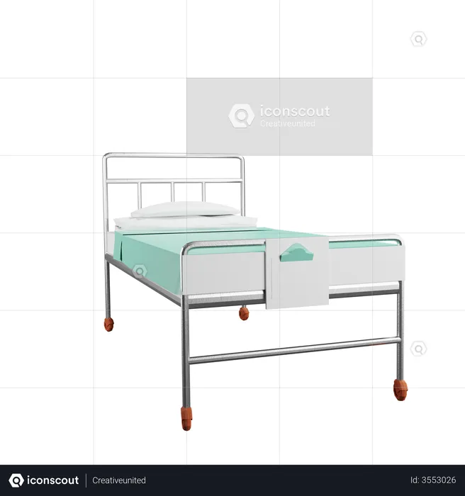 Cama de hospital  3D Illustration