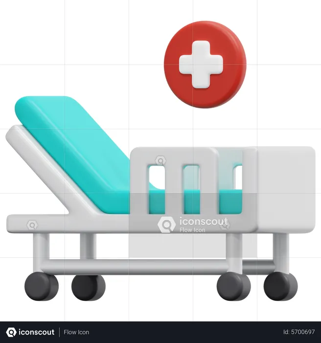 Cama de hospital  3D Icon