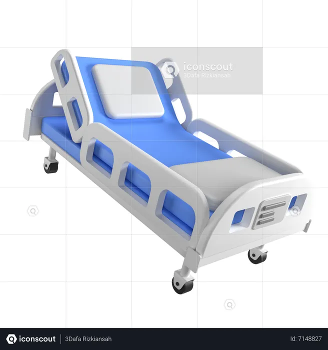 Cama de hospital  3D Icon