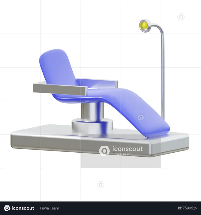 Cama dentária  3D Icon