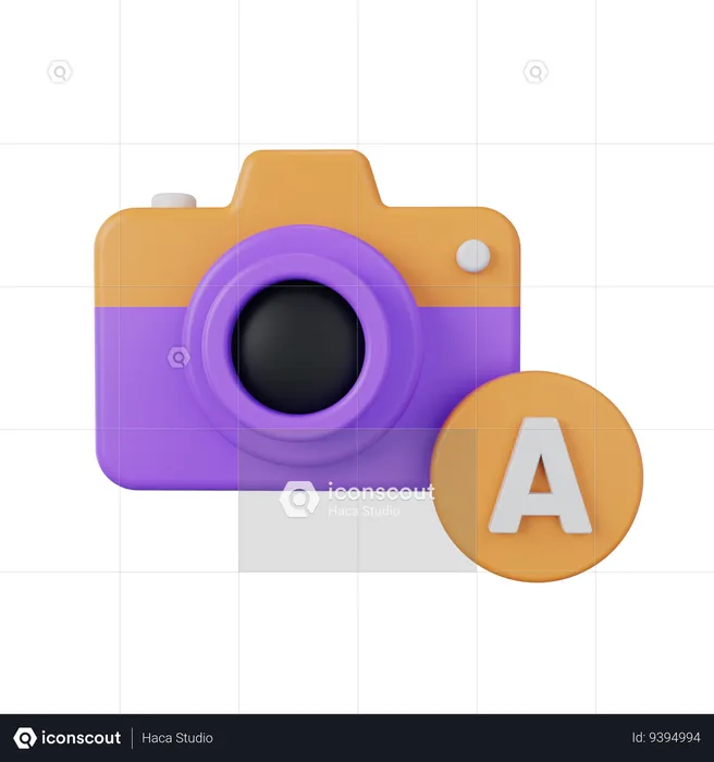 Cámara automática  3D Icon