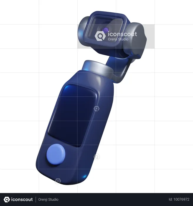 Cámara de mano o cámara de acción  3D Icon