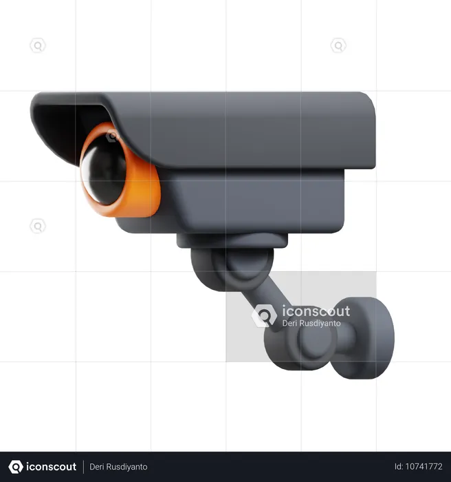 Cámara de seguridad  3D Icon