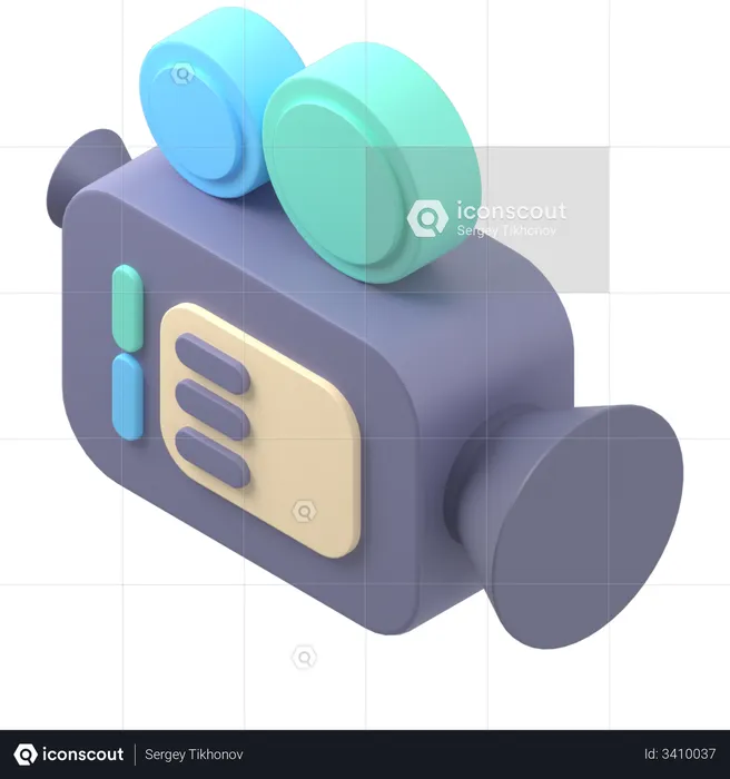 Camara de video  3D Illustration