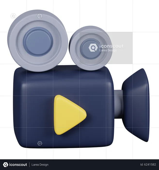 Camara de video  3D Icon