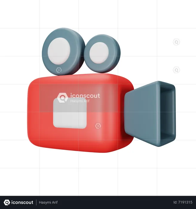 Camara de video  3D Icon