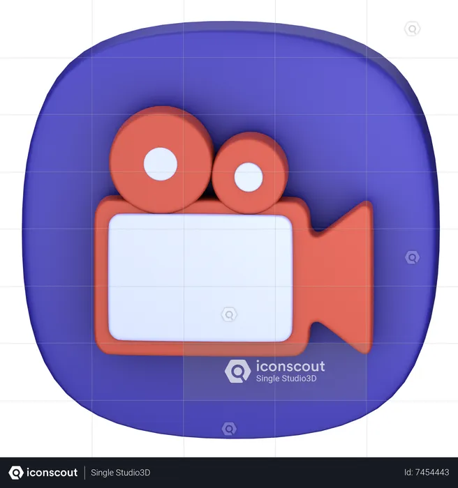 Camara de video  3D Icon
