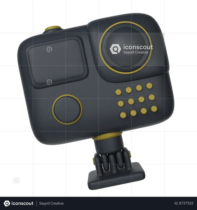 Cámara grabadora  3D Icon