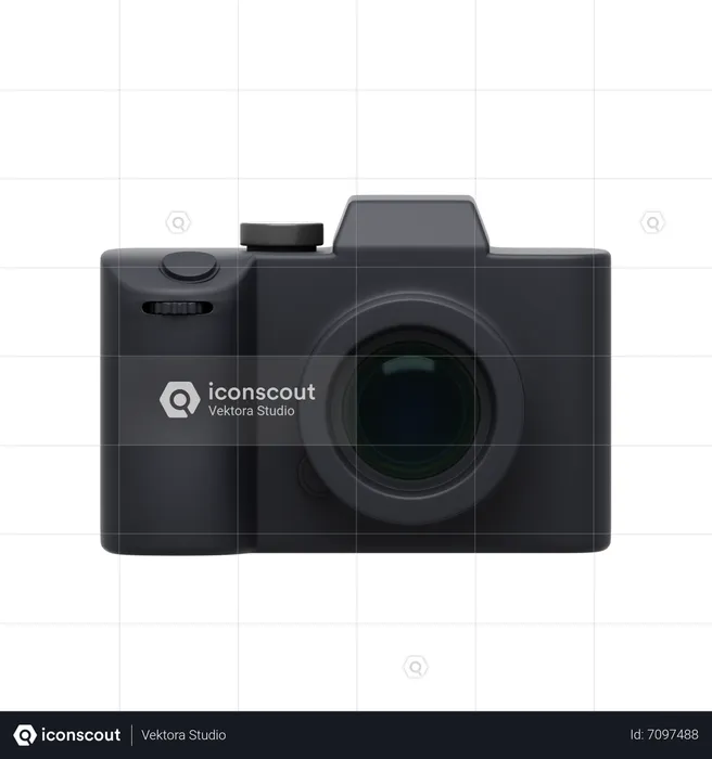 Camara negra  3D Icon