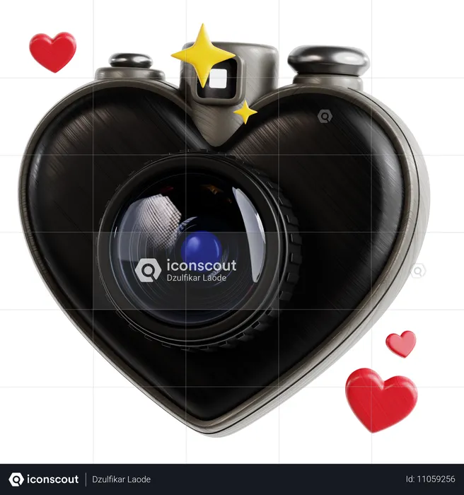 Camara romantica  3D Icon