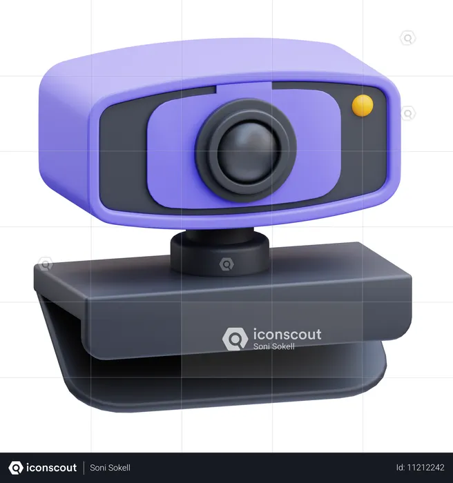 Cámara web  3D Icon