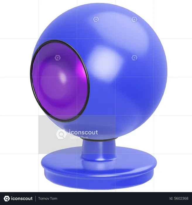 Cámara web  3D Icon