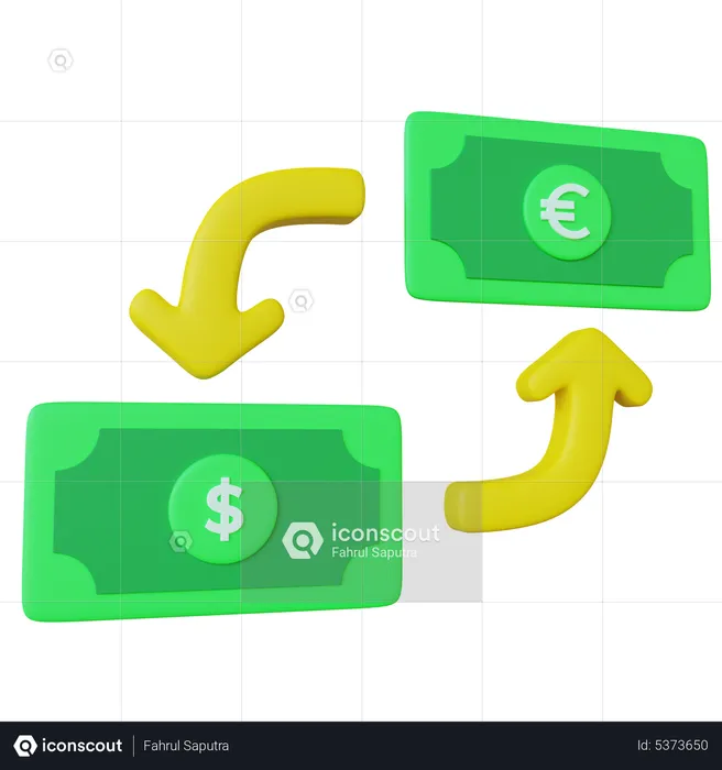 Cambio de dinero  3D Icon