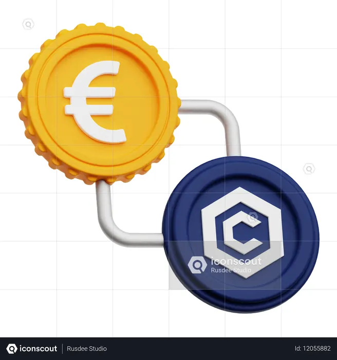Cambio de euro  3D Icon