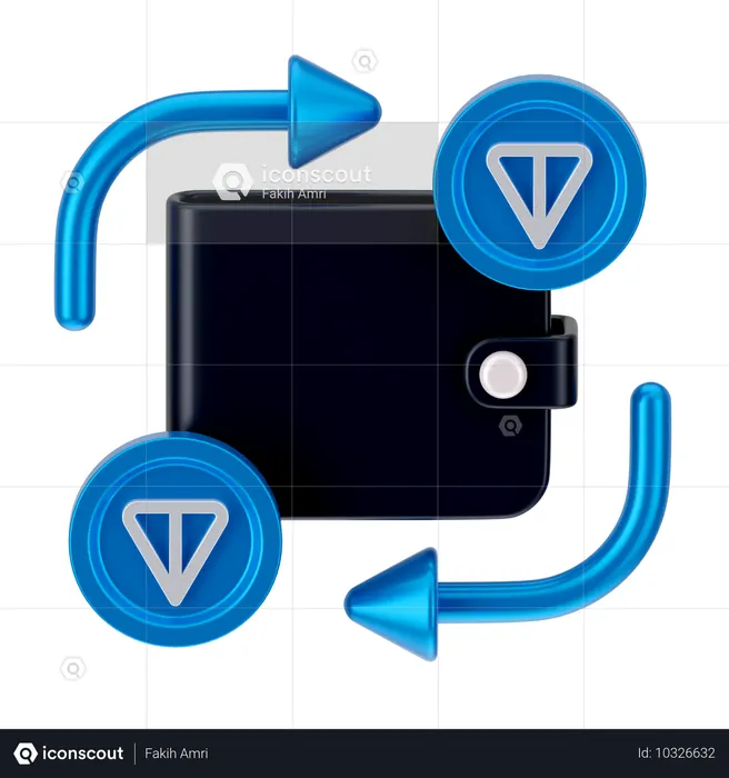 Cambio de moneda de tonelada  3D Icon