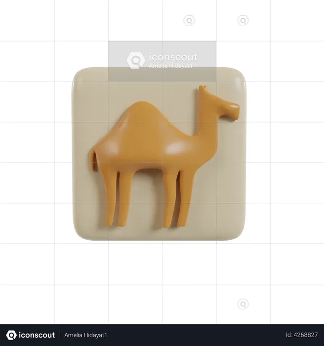 Camel  3D Illustration