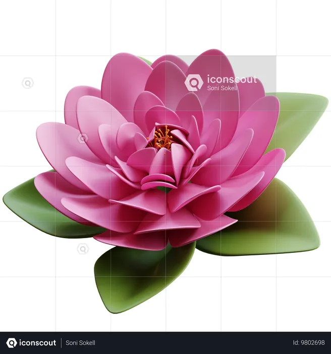 Camellia  3D Icon