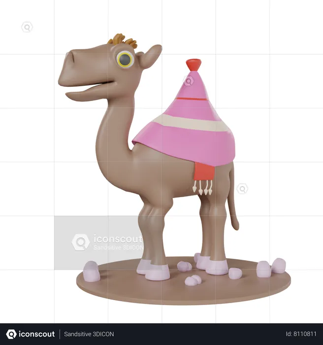 Camello del desierto  3D Icon