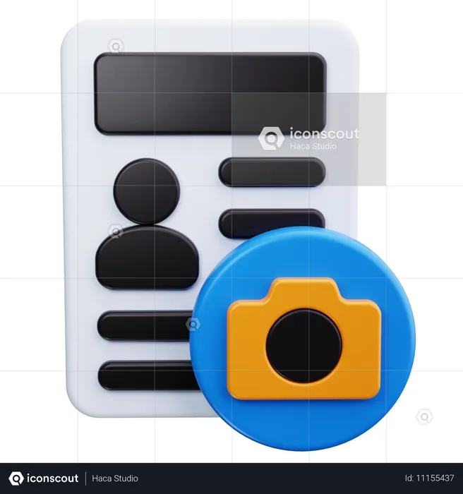 카메라  3D Icon