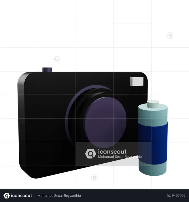 Camera Battery  3D Icon