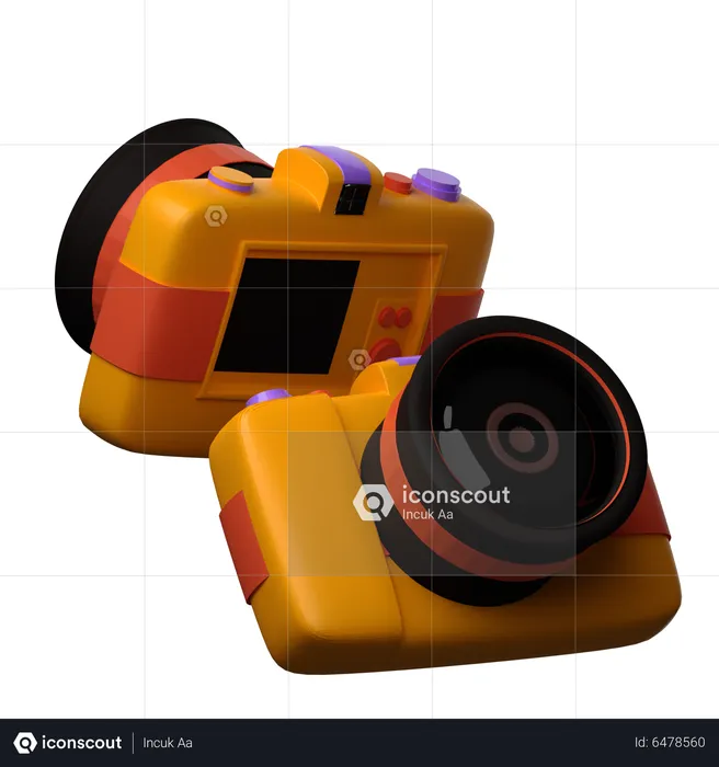 Câmera compacta  3D Icon