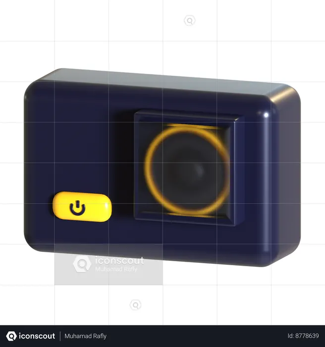 Caméra d'action  3D Icon