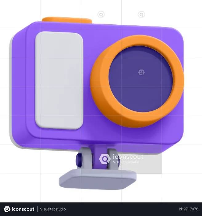 Caméra d'action  3D Icon