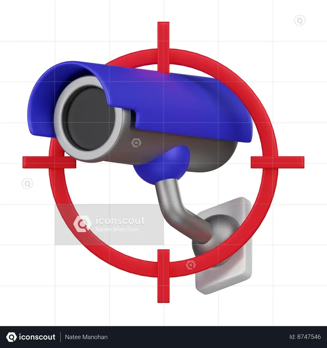 Caméra de vidéosurveillance  3D Icon