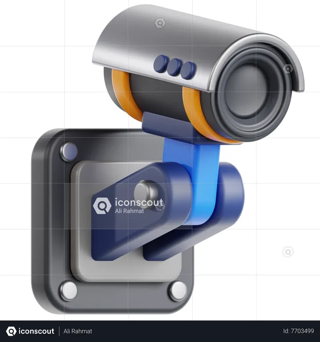 Caméra de vidéosurveillance  3D Icon