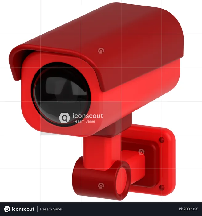 Caméra de vidéosurveillance  3D Icon